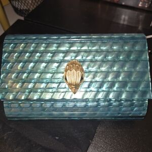 Kurt Geiger NWT Beautiful Teal Green Clutch/Crossbody
